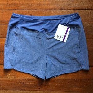 NWT Jockey Sport Knit Waistband Shorts